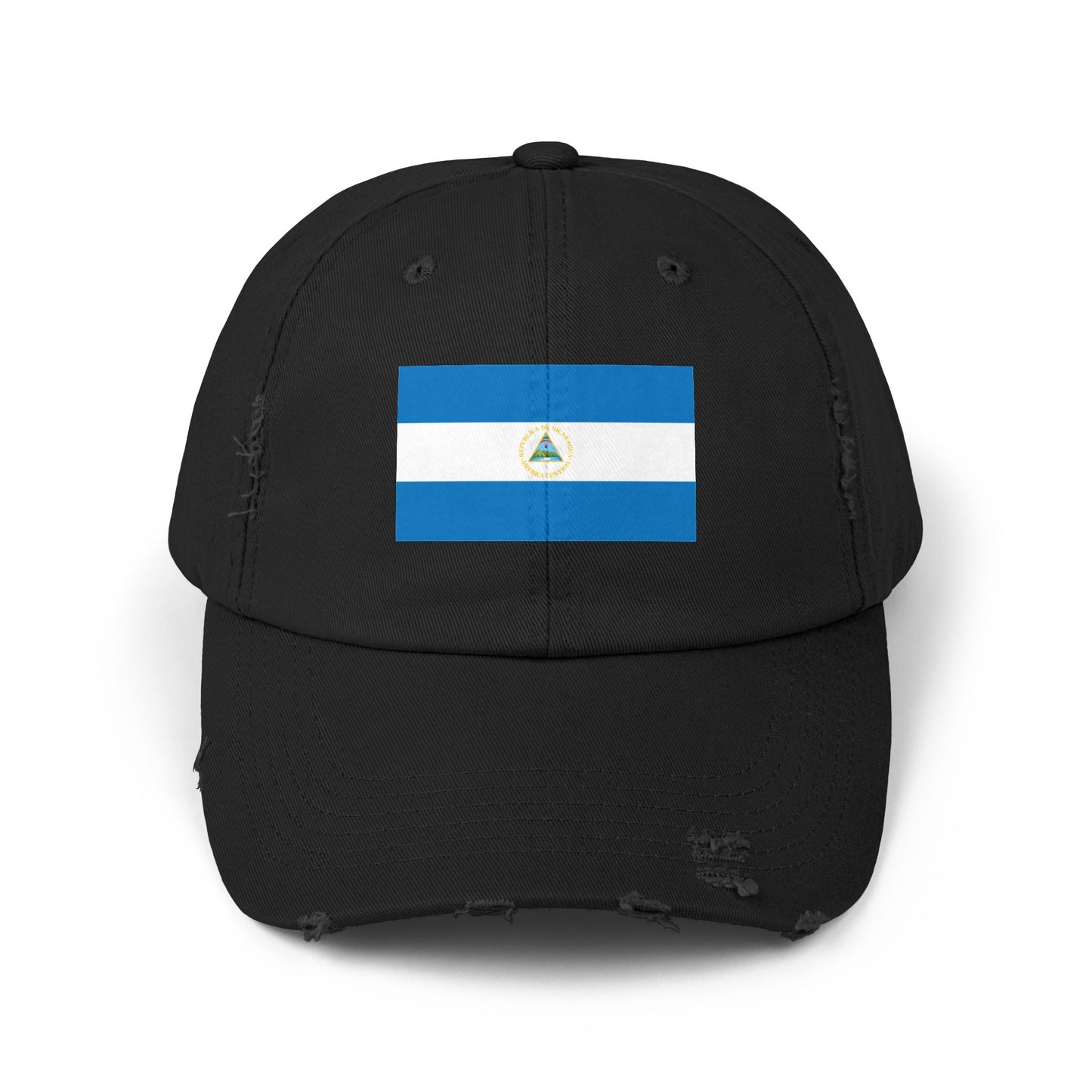 Stylish Unisex Distressed Cap with Nicaragua Flag | Trendy Hat for All Occasions, Casual Wear, Travel, Gift Ideas