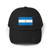 Stylish Unisex Distressed Cap with Nicaragua Flag | Trendy Hat for All Occasions, Casual Wear, Travel, Gift Ideas