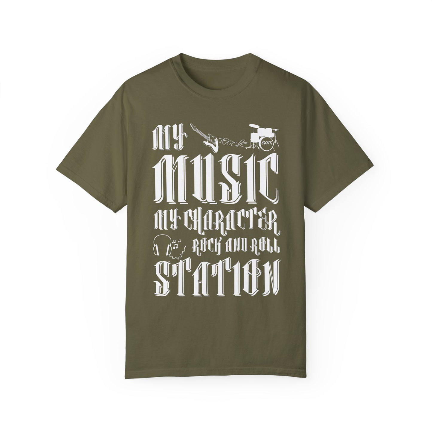 (Music)Unisex Garment-Dyed T-shirt