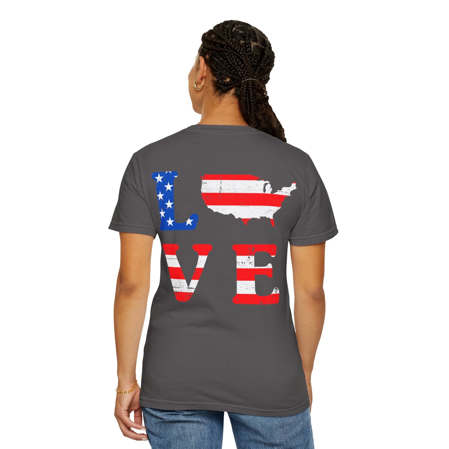 American Patriot Unisex Garment-Dyed T-shirt 9