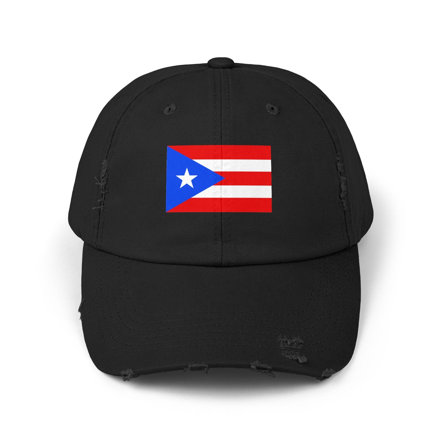 Puerto Rican Distressed Cap | Unisex Cap | Casual Summer Hat | Outdoor Adventure Gear | Flag Hat | Perfect Gift for Holidays