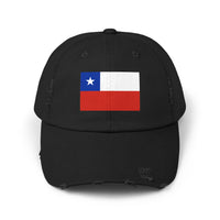 Distressed Chile Flag Cap | Unisex Baseball Hat | Casual Summer Wear, Gift for Travelers, Sports Events, Outdoor Activities