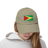 Guyanese Pride Distressed Cap | Unisex Flag Hat for Festivals, Sports, Casual Wear, Gifts, and Celebrations