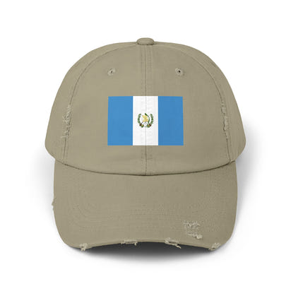 Guatemalan Flag Distressed Cap, Unisex Baseball Hat for Summer, Travel, Gifts, Outdoor Events