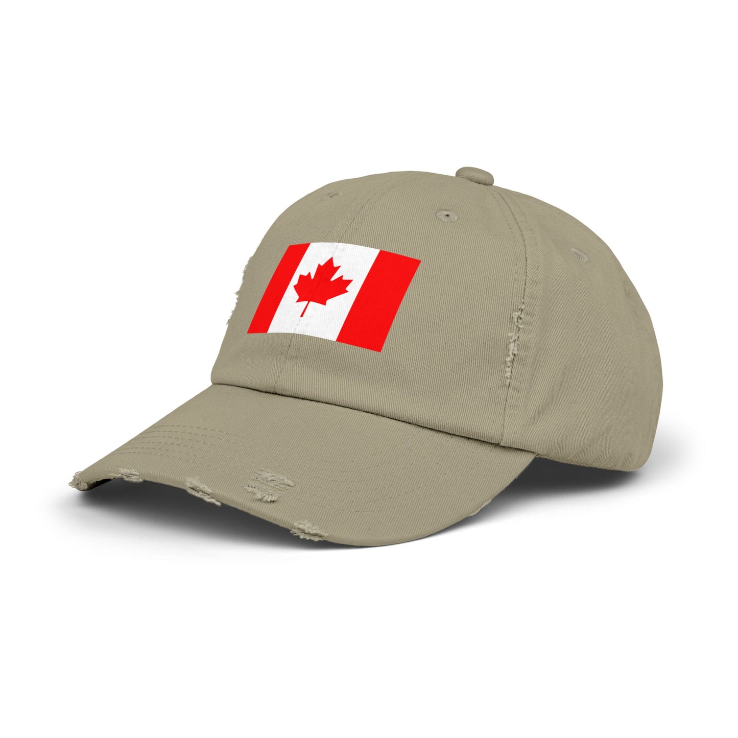 Unisex Distressed Canada Flag Cap, Casual Hat for Outdoor Adventures, Canadian Pride Gear, Gifts for Canada Day, Summer Style Accessory