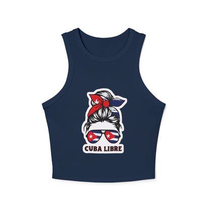 Cuba Libre Women's Micro Rib Racer Tank Top - Fun Summer Vibe!