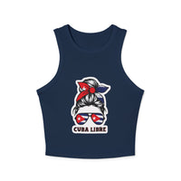 Cuba Libre Women's Micro Rib Racer Tank Top - Fun Summer Vibe!