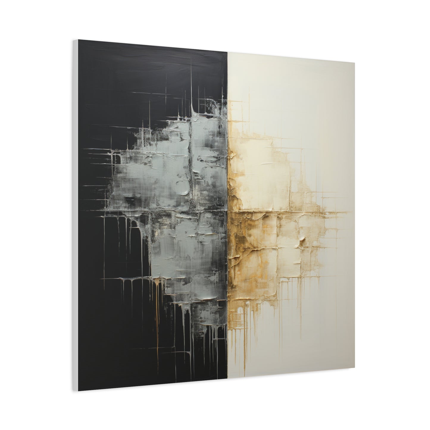 Modern Abstract Wall Art - Matte Canvas 12" x 12" - Contemporary Home Decor