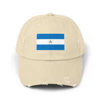 Stylish Unisex Distressed Cap with Nicaragua Flag | Trendy Hat for All Occasions, Casual Wear, Travel, Gift Ideas