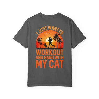 Fitness Unisex Garment-Dyed T-shirt (Back Design) 12
