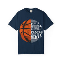 My Favorite Basketball Player Calls Me Dad T-Shirt, Unisex Athletic Shirt, Gift for Sports Dads, Father’s Day, Basketball Fan Tee