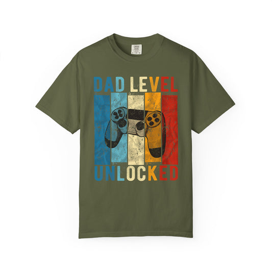 Dad Level Unlocked T-Shirt, Gaming Tee, Unisex Shirt, Father's Day Gift, Gamer Dad Apparel