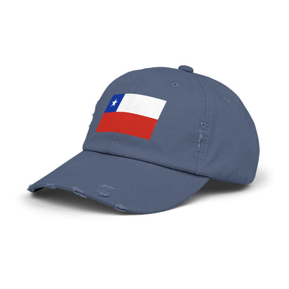 Distressed Chile Flag Cap | Unisex Baseball Hat | Casual Summer Wear, Gift for Travelers, Sports Events, Outdoor Activities