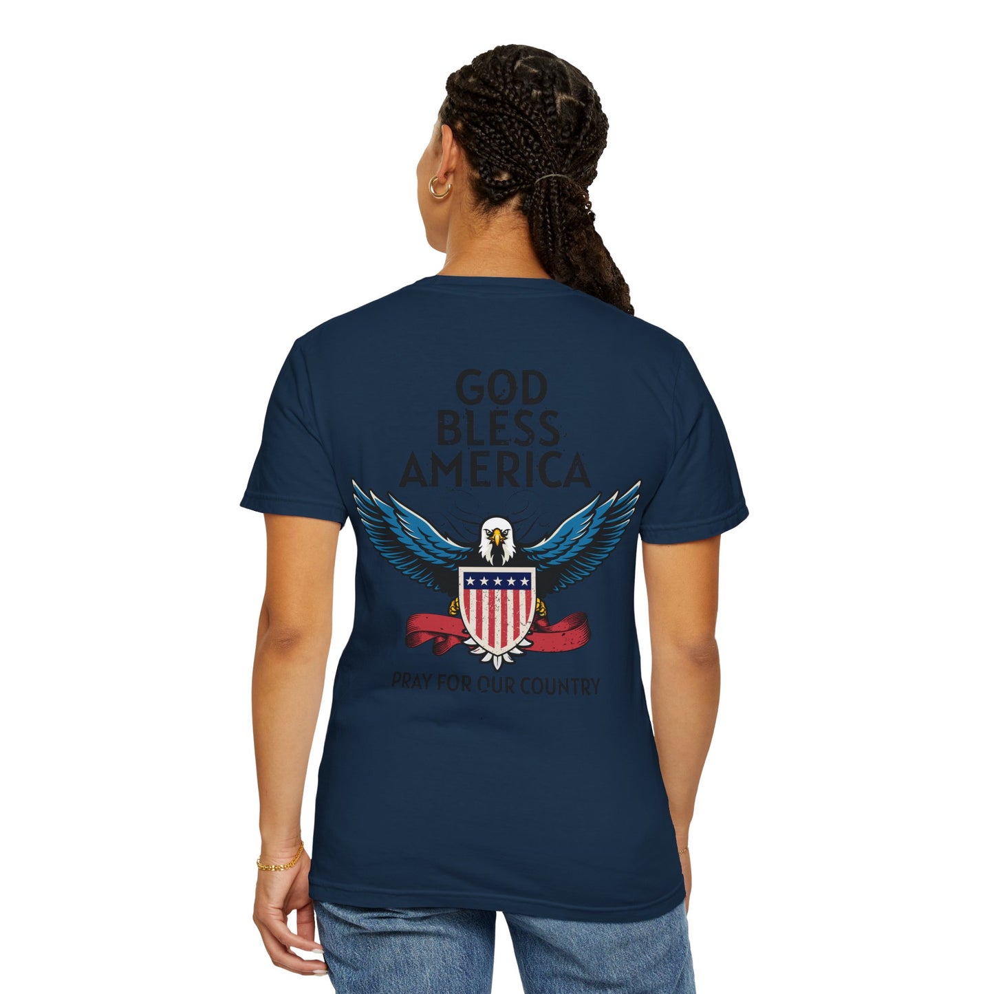 American Patriot Unisex Garment-Dyed T-shirt 8