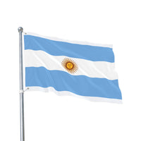 Argentinian Double Sided Flag, Handcrafted Home Decor, Outdoor Decoration, Sports Event Banner, Unique Gift for Flag Lovers