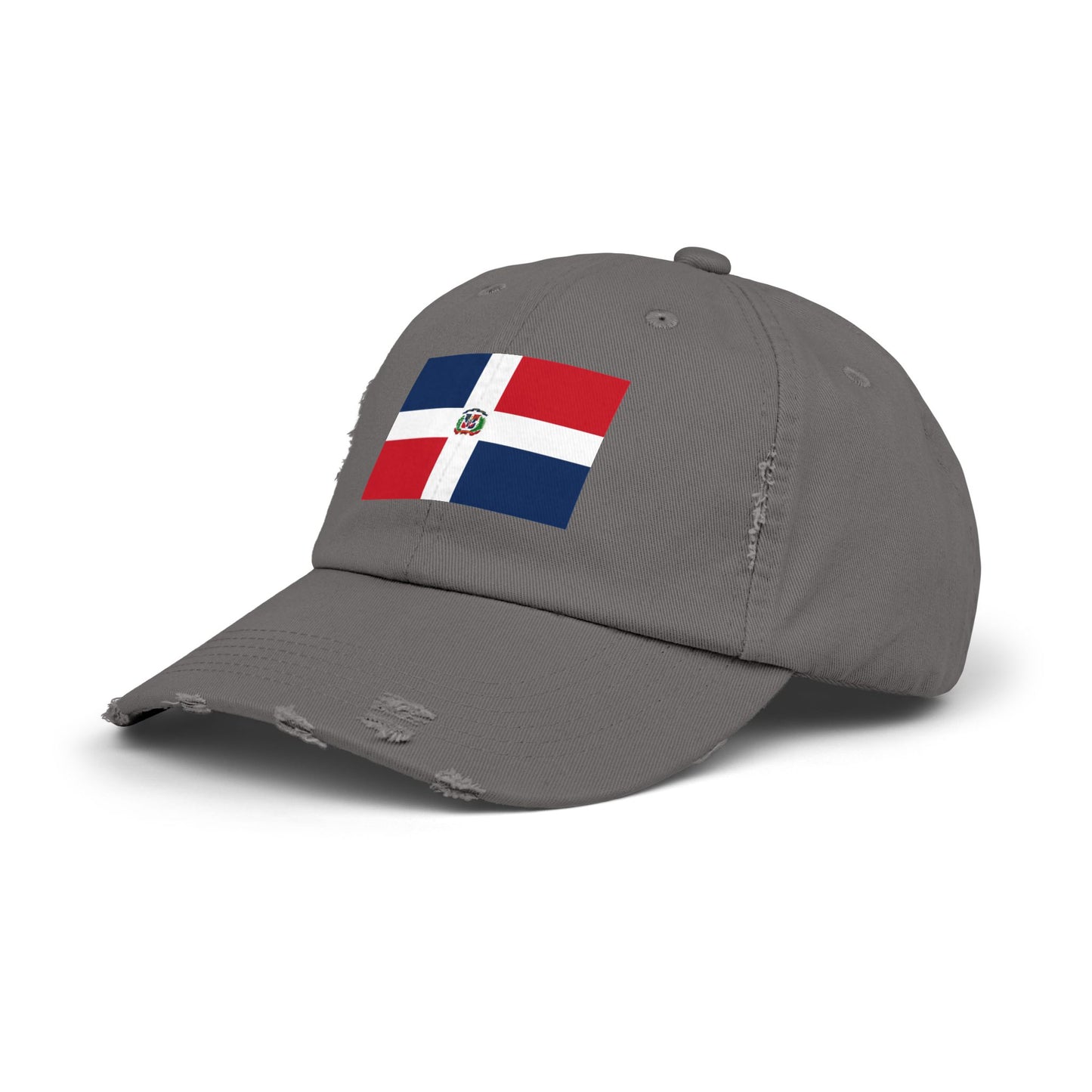 Dominican Republic Flag Unisex Distressed Cap | Casual Style, Streetwear Accessory, Gift for Travel Lovers, Patriotic Hat