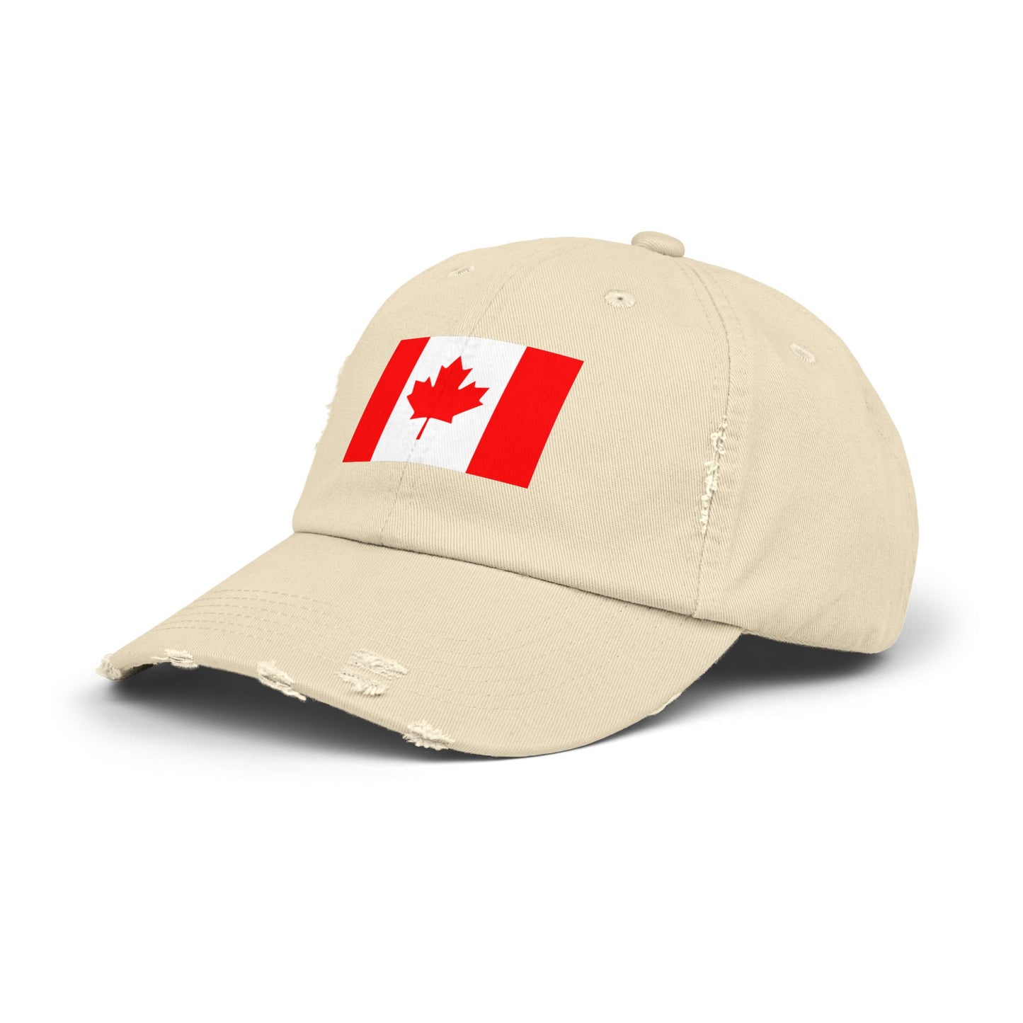Unisex Distressed Canada Flag Cap, Casual Hat for Outdoor Adventures, Canadian Pride Gear, Gifts for Canada Day, Summer Style Accessory