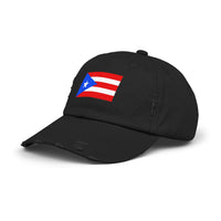 Puerto Rican Distressed Cap | Unisex Cap | Casual Summer Hat | Outdoor Adventure Gear | Flag Hat | Perfect Gift for Holidays