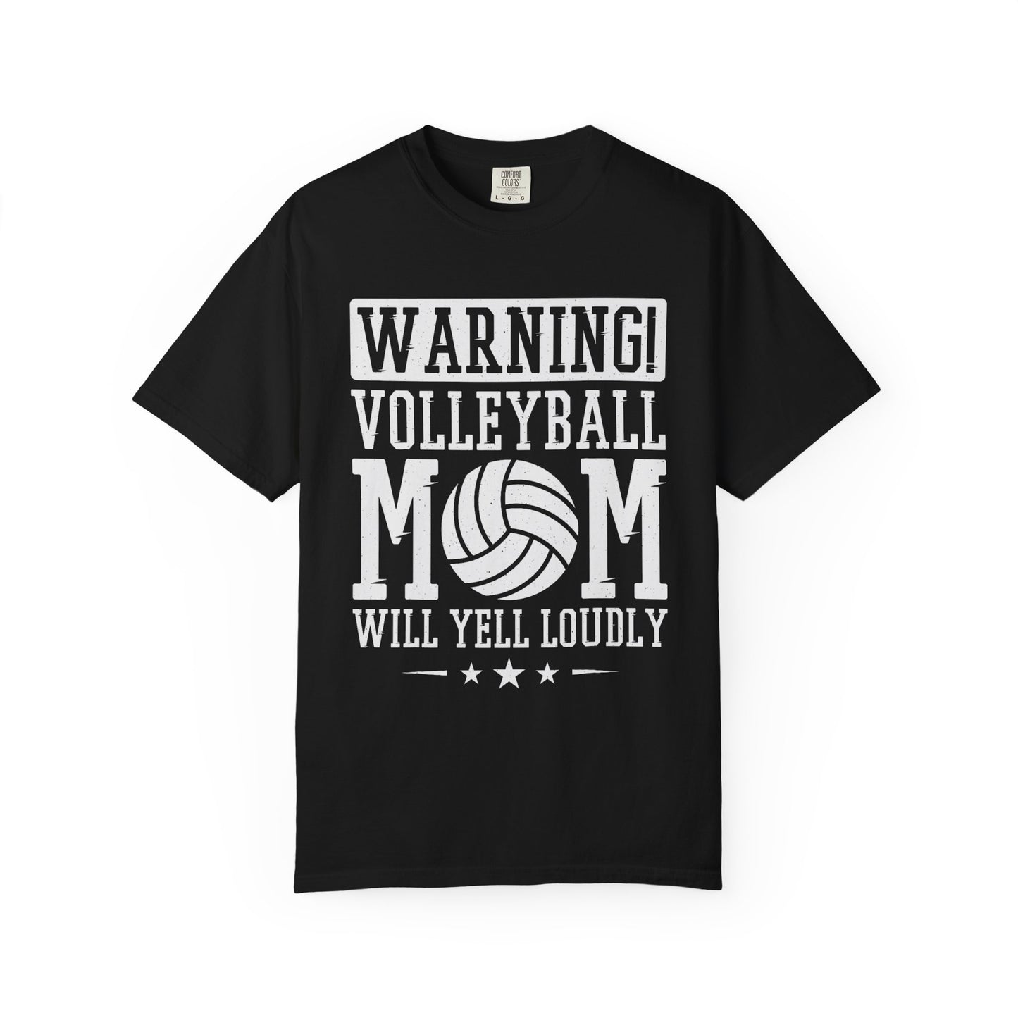 Warning! Volleyball Mom Unisex T-Shirt – Perfect Gift for Sports Moms