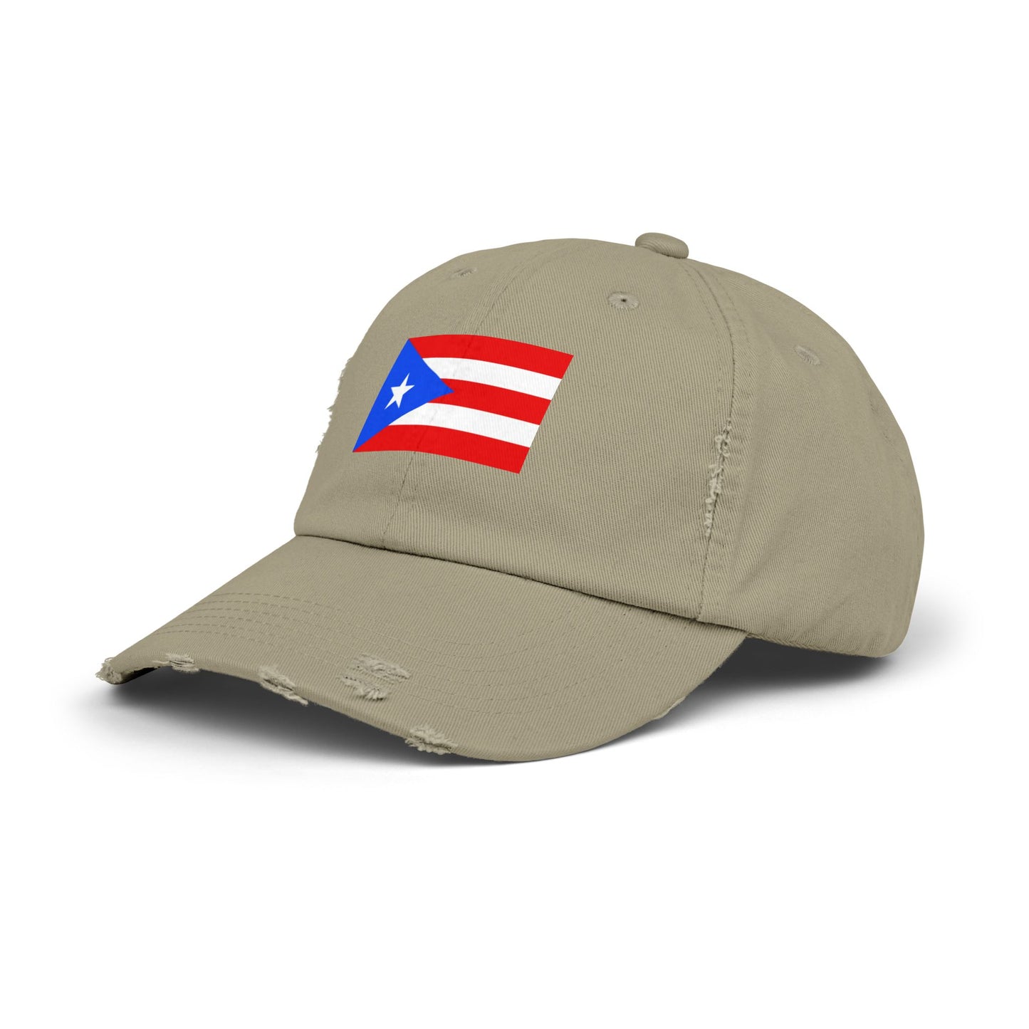 Puerto Rican Distressed Cap | Unisex Cap | Casual Summer Hat | Outdoor Adventure Gear | Flag Hat | Perfect Gift for Holidays