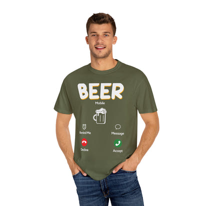 Alcohol Unisex Garment-Dyed T-shirt