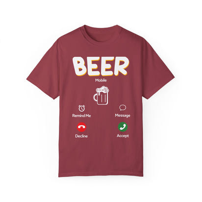 Alcohol Unisex Garment-Dyed T-shirt