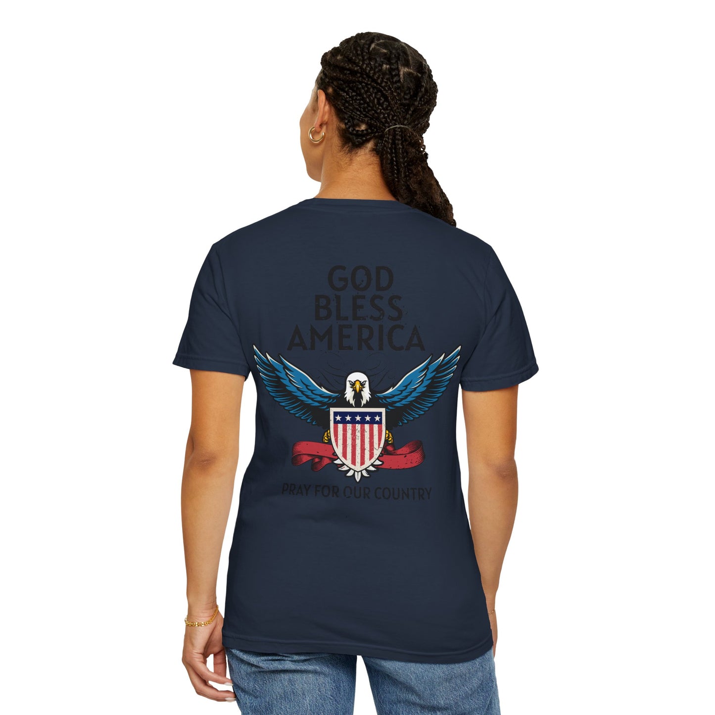 American Patriot Unisex Garment-Dyed T-shirt 8