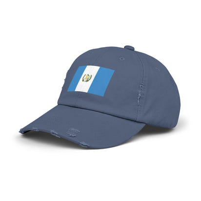 Guatemalan Flag Distressed Cap, Unisex Baseball Hat for Summer, Travel, Gifts, Outdoor Events