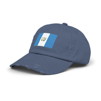 Guatemalan Flag Distressed Cap, Unisex Baseball Hat for Summer, Travel, Gifts, Outdoor Events