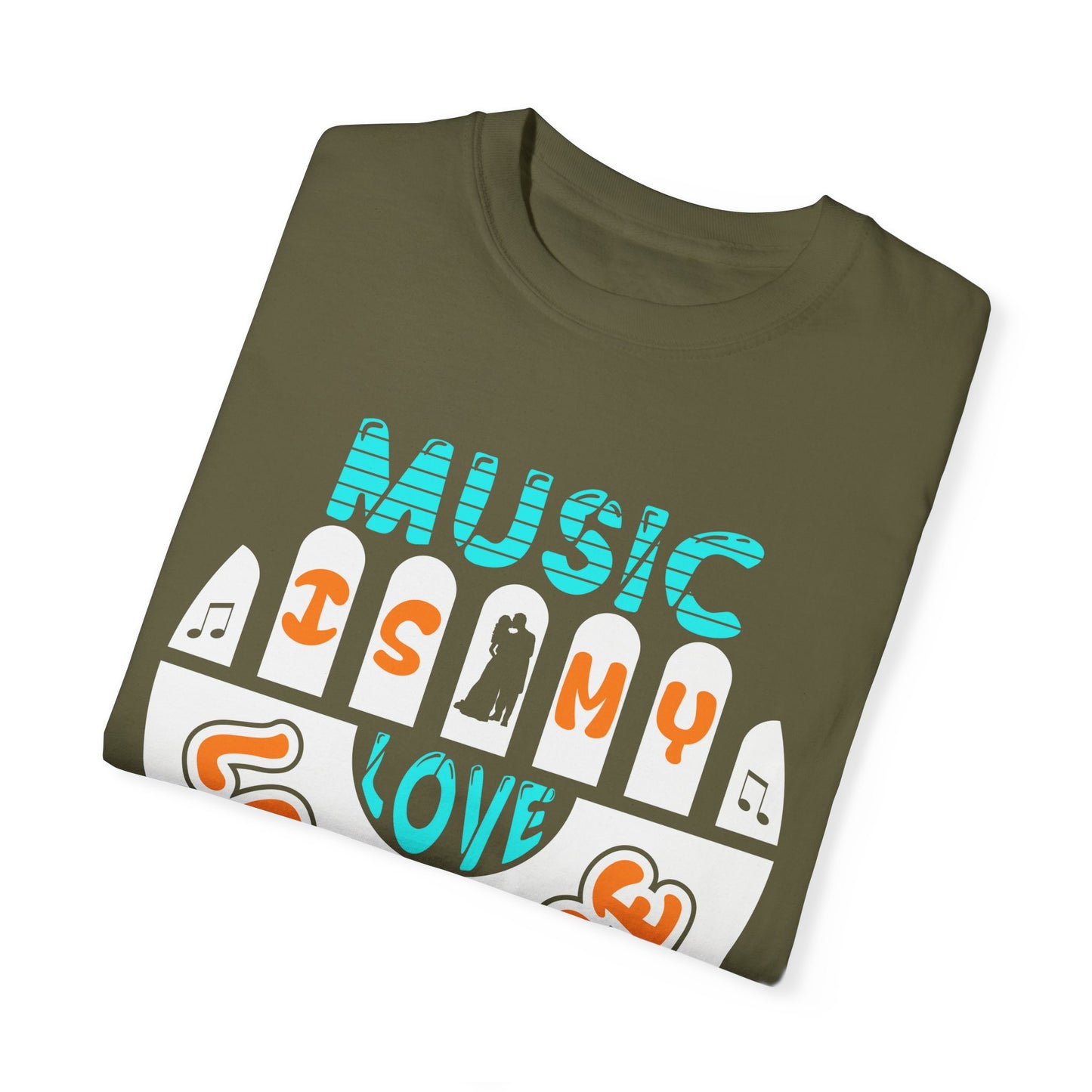 (Music)Unisex Garment-Dyed T-shirt