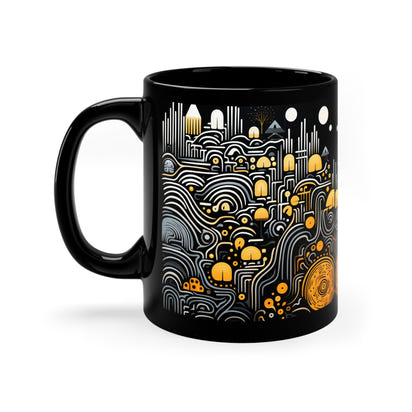 Mug artistic touch ceramic mug 11oz Black Mug