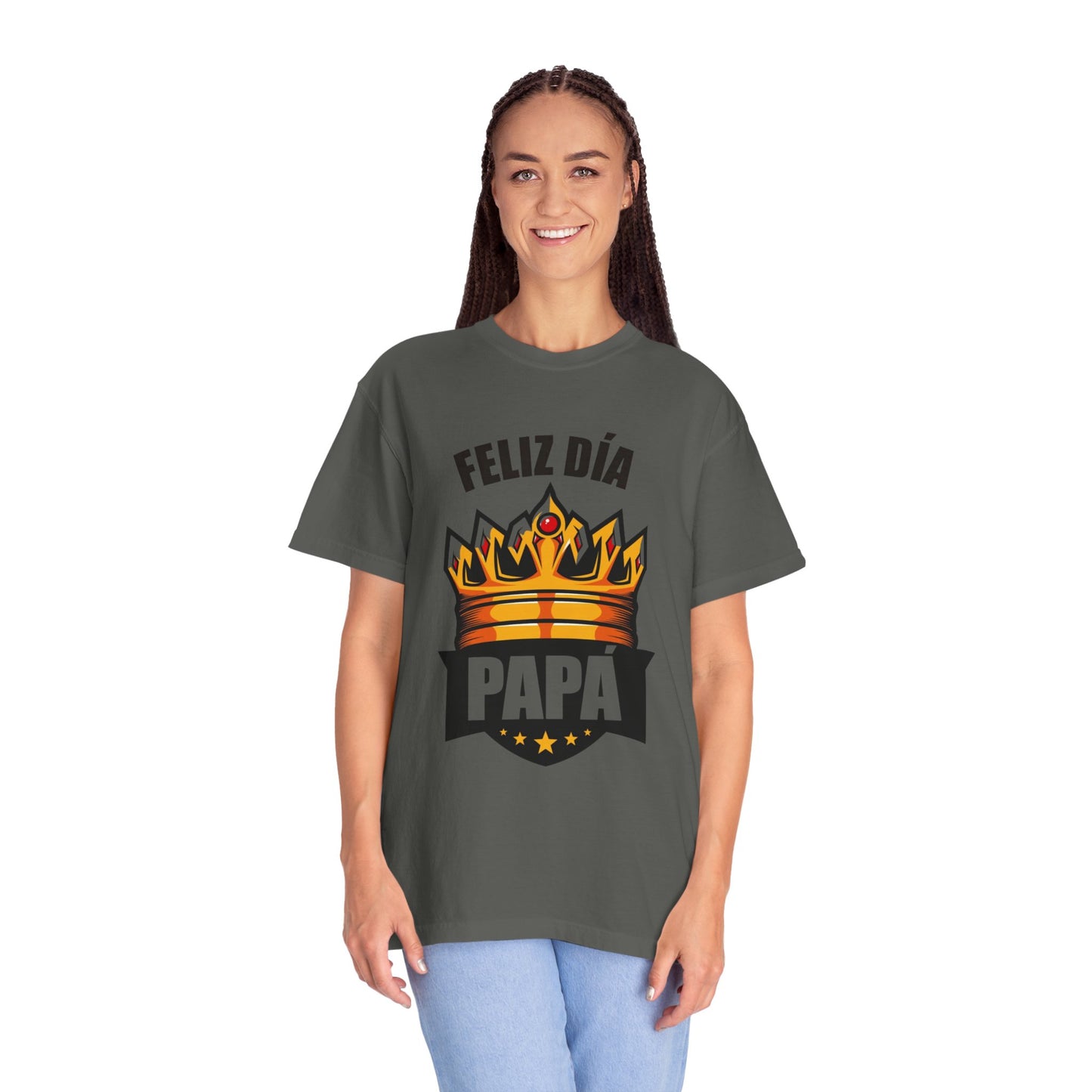Feliz Día Papá T-Shirt - Unisex Garment-Dyed Tee for Father’s Day