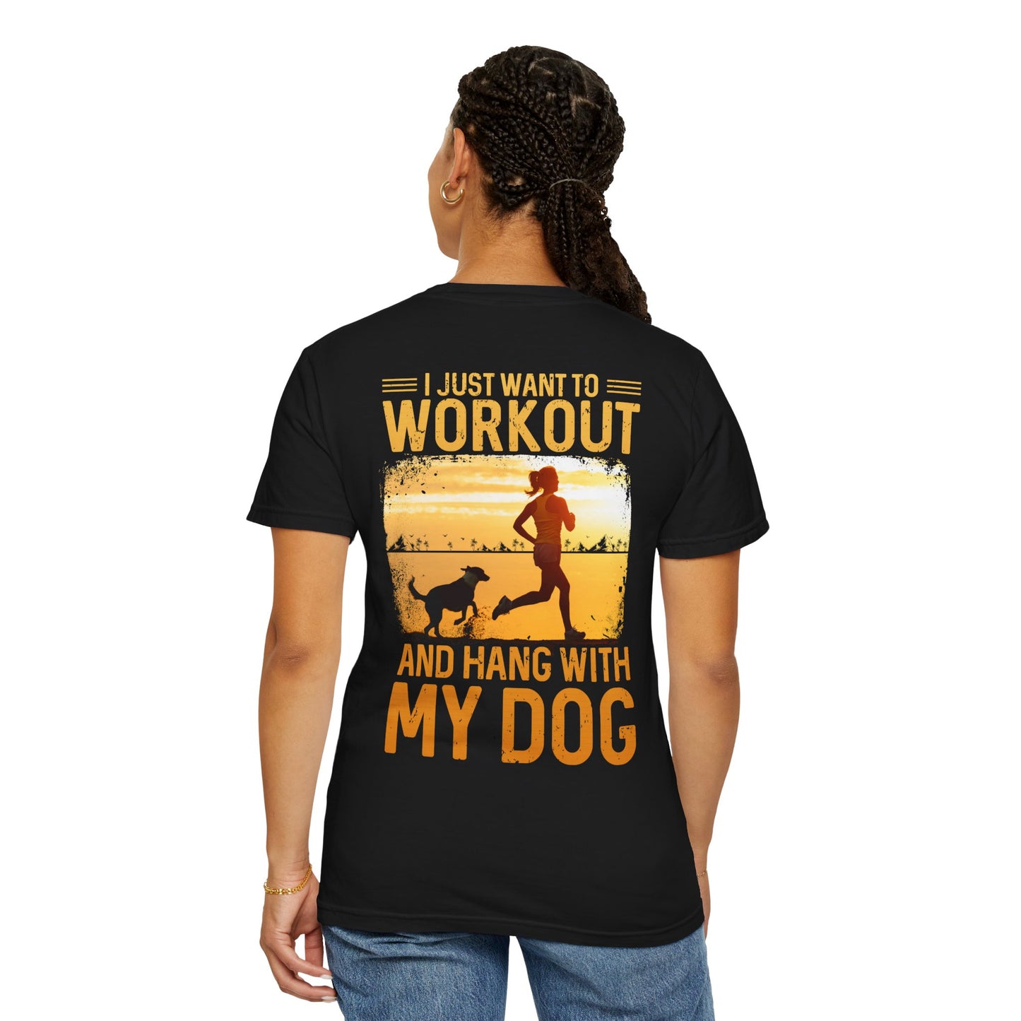 Fitness Unisex Garment-Dyed T-shirt (Back Design) 11