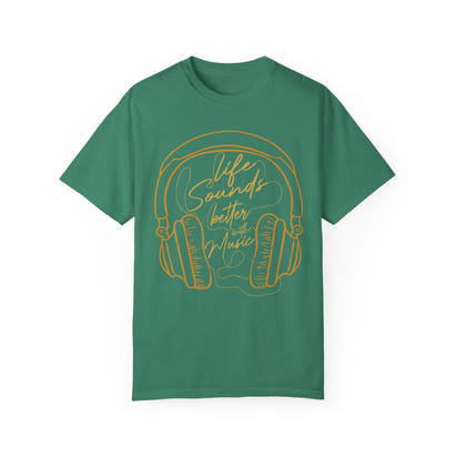 (Music)Unisex Garment-Dyed T-shirt