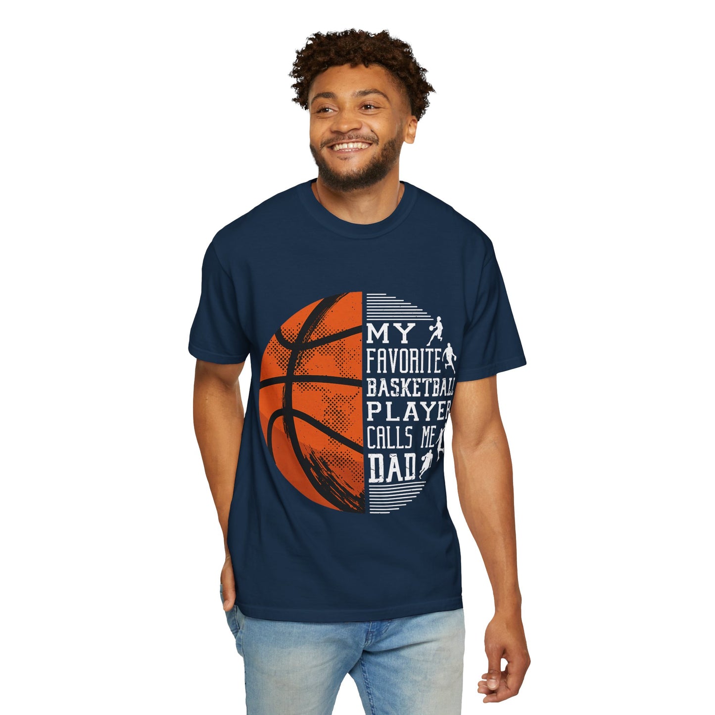 My Favorite Basketball Player Calls Me Dad T-Shirt, Unisex Athletic Shirt, Gift for Sports Dads, Father’s Day, Basketball Fan Tee