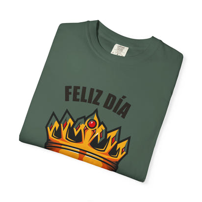 Feliz Día Papá T-Shirt - Unisex Garment-Dyed Tee for Father’s Day