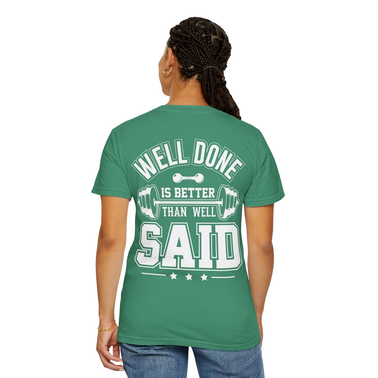 Fitness Unisex Garment-Dyed T-shirt (Back Design) 8