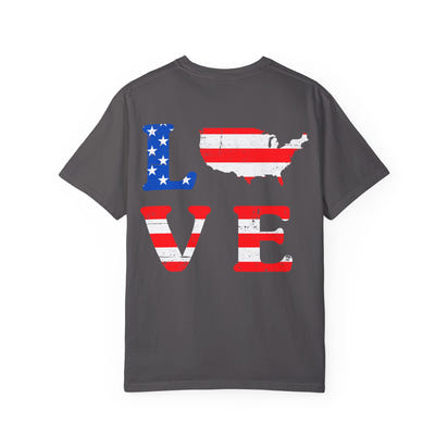 American Patriot Unisex Garment-Dyed T-shirt 9