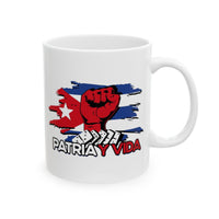 Cuban Patriot Ceramic Mug - 11oz & 15oz | Bold Cuban Graphics for Coffee Lovers