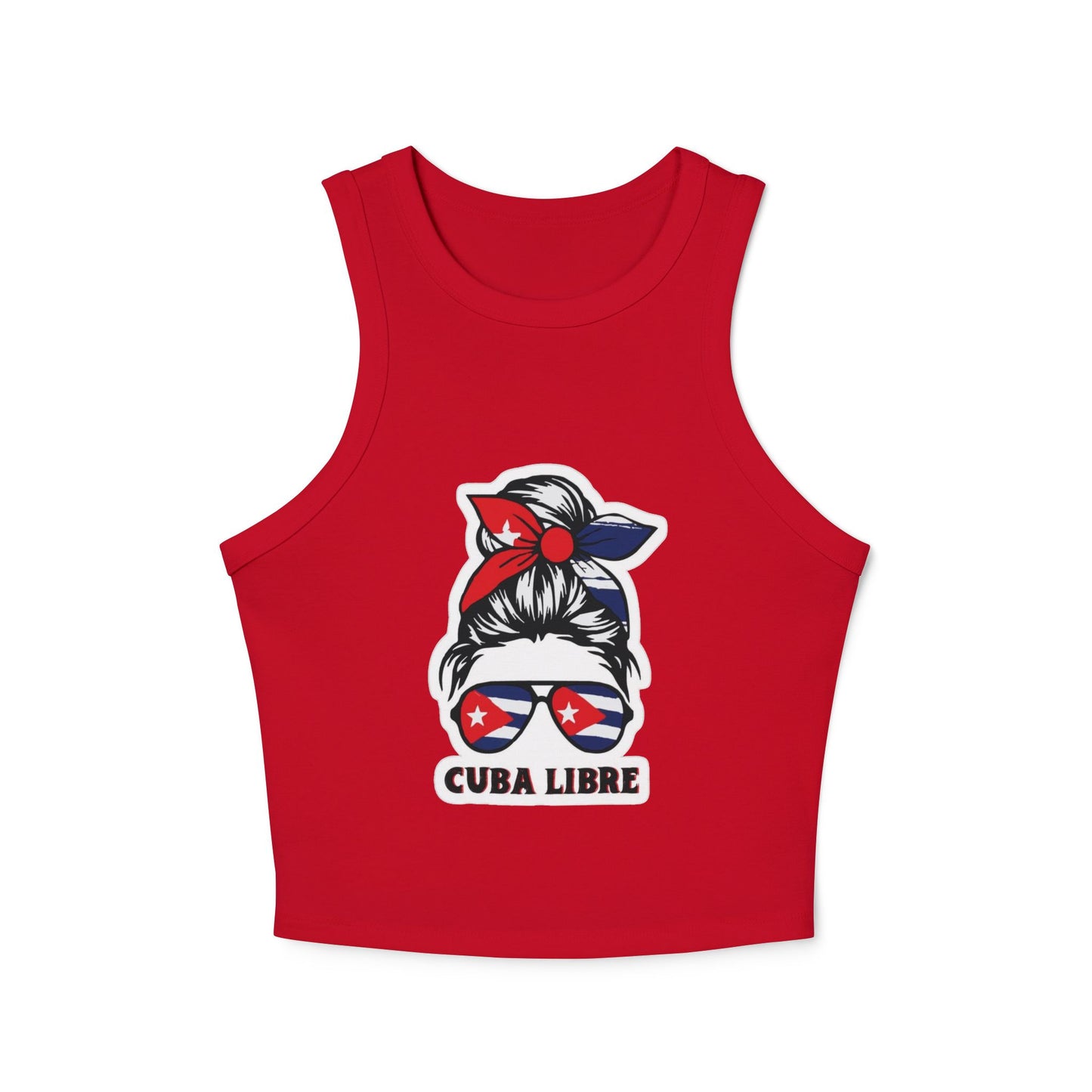 Cuba Libre Women's Micro Rib Racer Tank Top - Fun Summer Vibe!