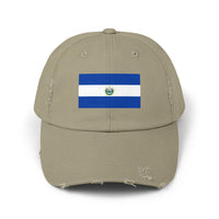 Unisex Distressed Cap with Salvadoran Flag, Casual Sun Hat for Outdoor Adventures, Perfect for Father's Day, Festivals, Beach Days, Travel