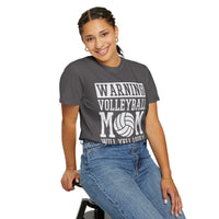Warning! Volleyball Mom Unisex T-Shirt – Perfect Gift for Sports Moms