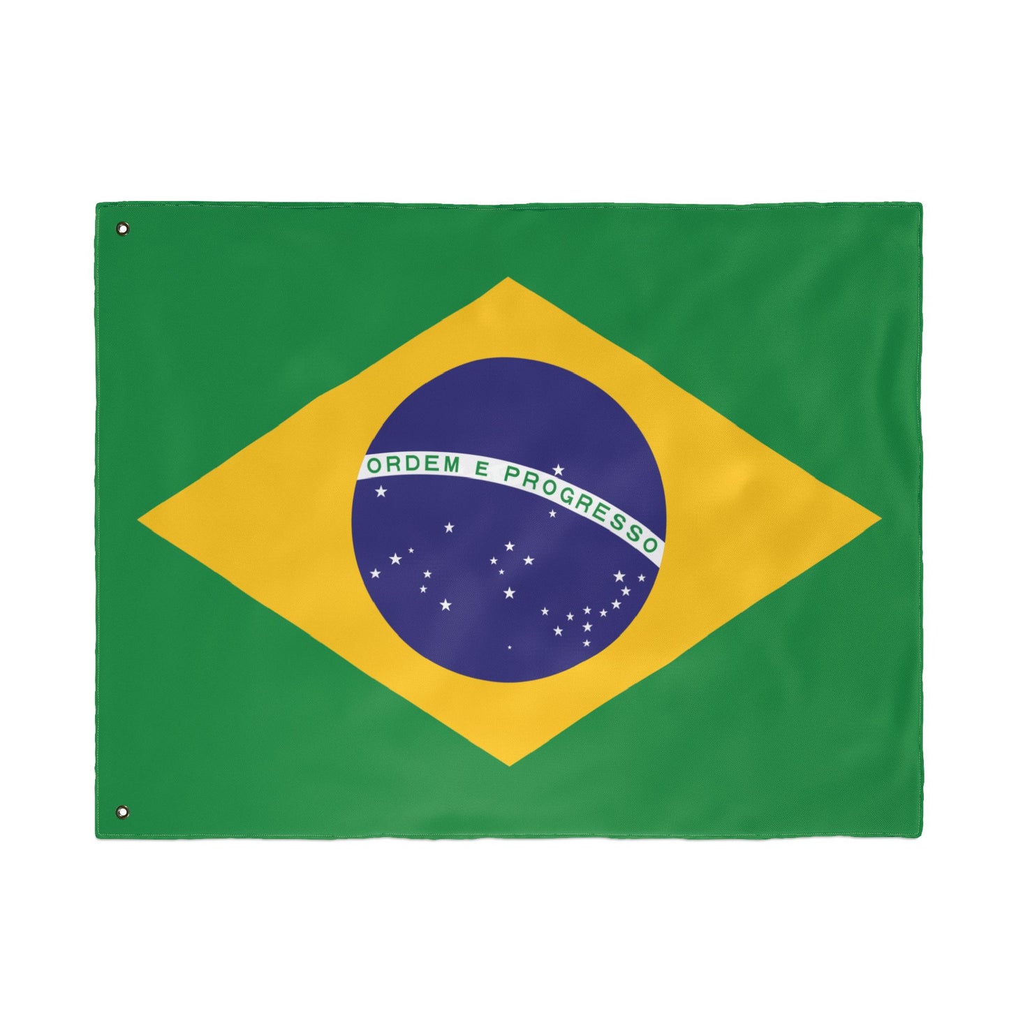 Vibrant Double Sided Brazilian Flag, Decorative Outdoor Banner, Festival Décor, Patriotic Home Decor, Sports Game Decoration