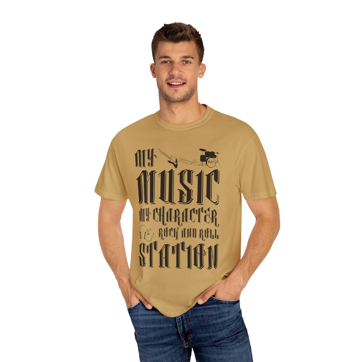 (Music)Unisex Garment-Dyed T-shirt