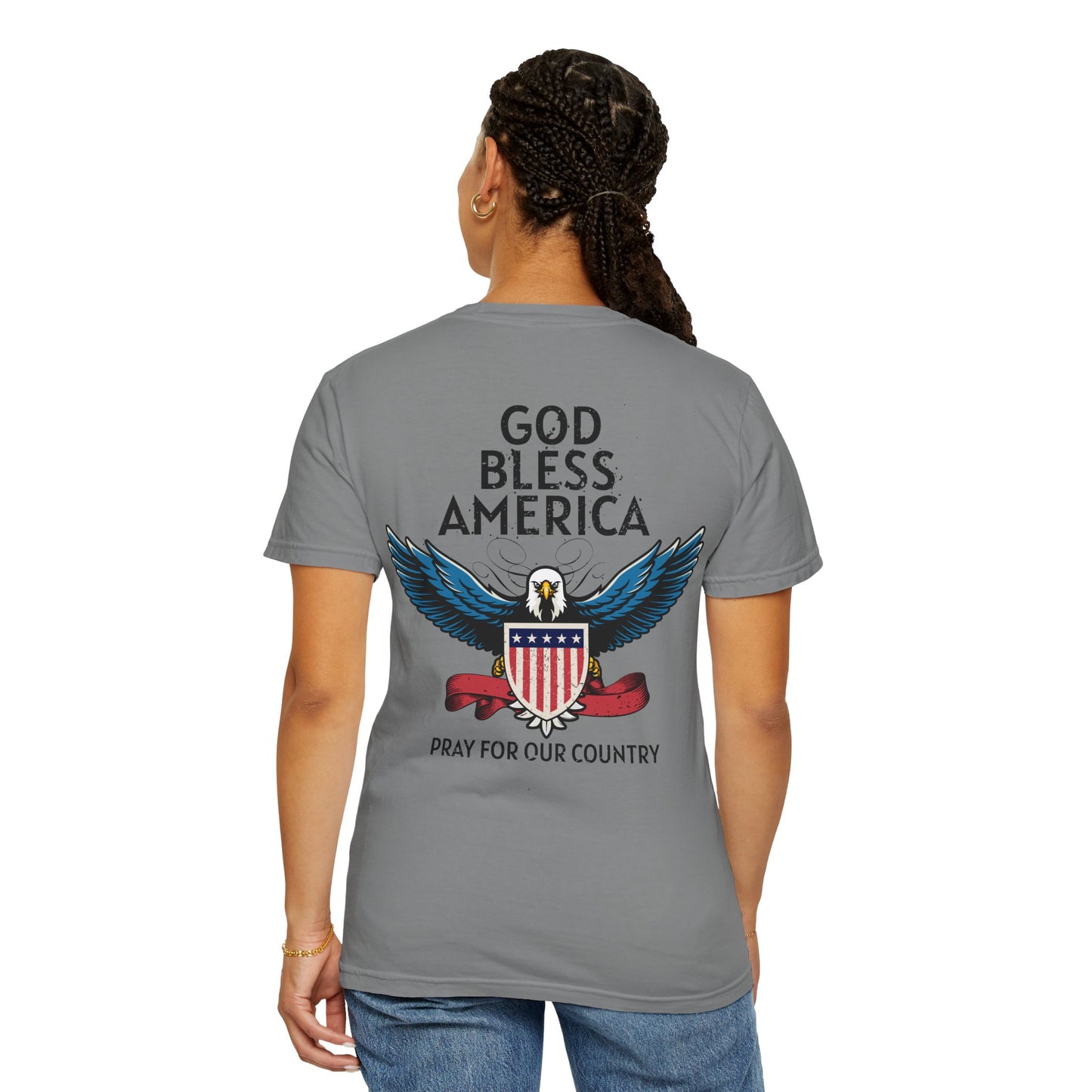 American Patriot Unisex Garment-Dyed T-shirt 8