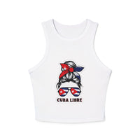 Cuba Libre Women's Micro Rib Racer Tank Top - Fun Summer Vibe!