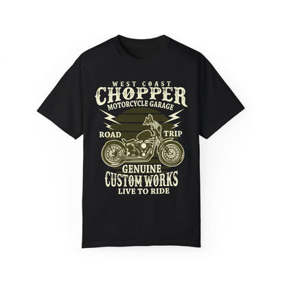 (Motorbike) Unisex Garment-Dyed T-shirt