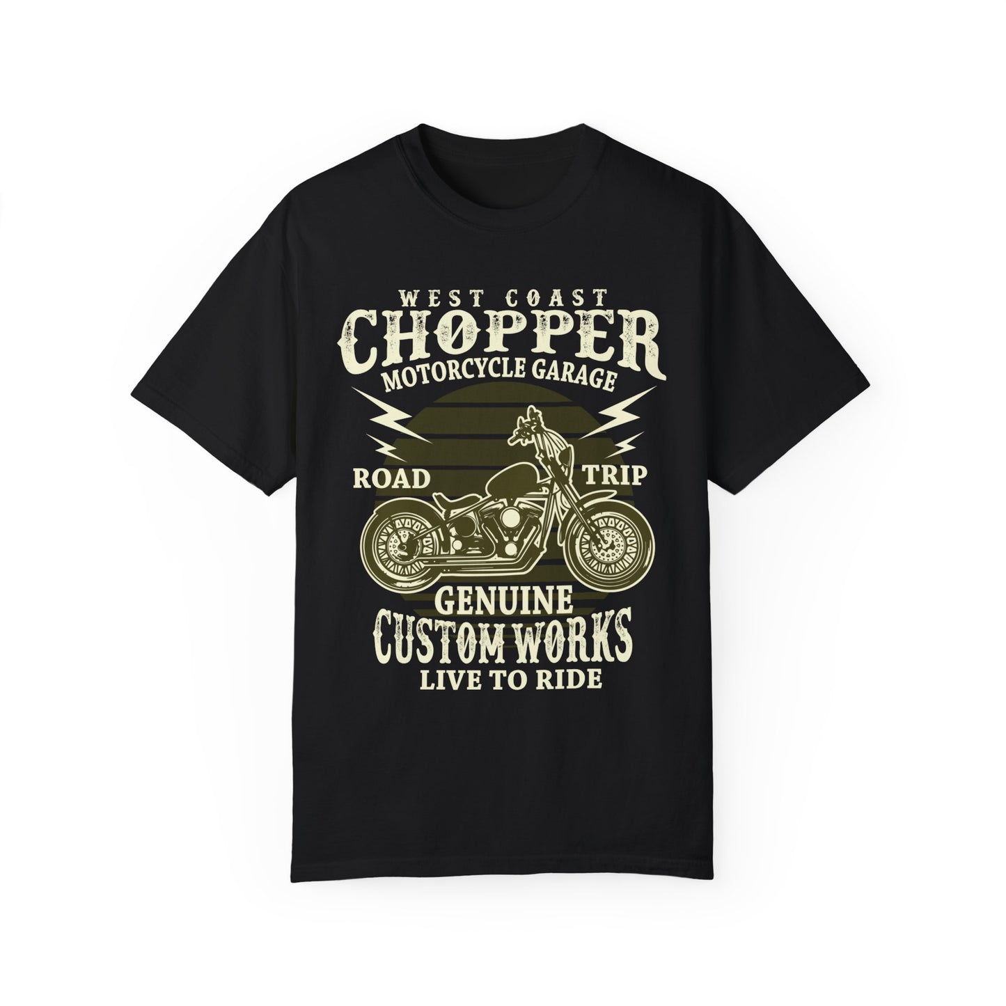 (Motorbike) Unisex Garment-Dyed T-shirt