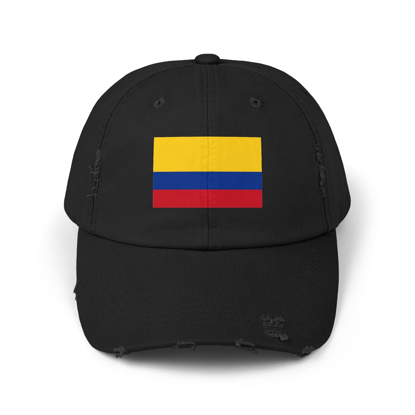 Colombian Flag Distressed Cap | Casual Unisex Hat | Great for Sports, Festivals, Travel, and Daily Wear