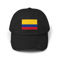 Colombian Flag Distressed Cap | Casual Unisex Hat | Great for Sports, Festivals, Travel, and Daily Wear